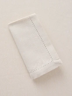 Tovaglia in cotone e lurex con orlo à jour