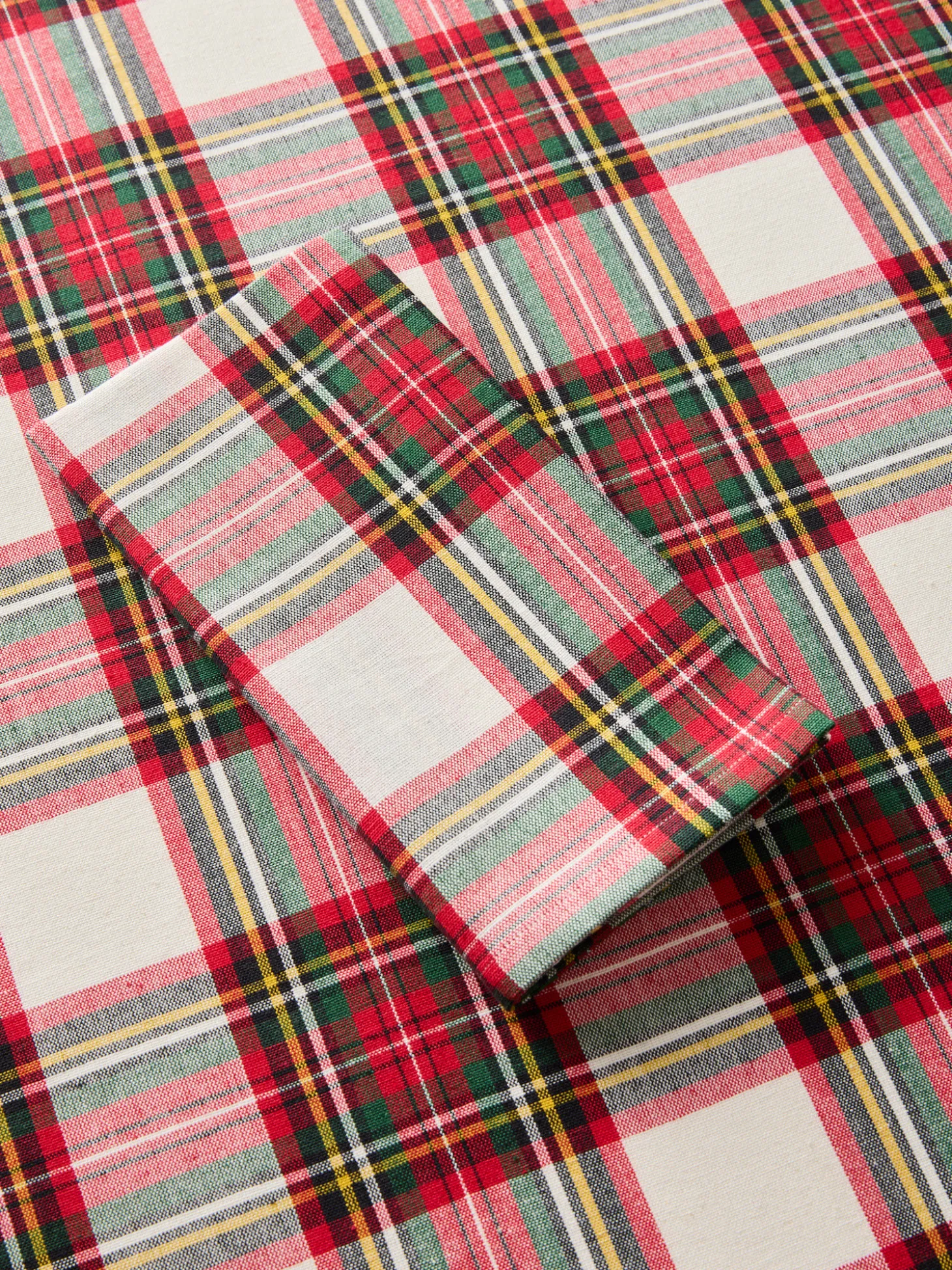 Tovaglia tartan in puro cotone tinto filo