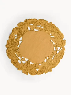 Tovaglietta laser cut zucche in puro cotone