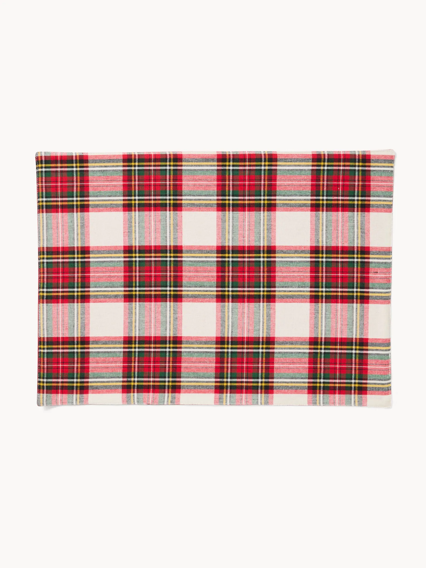 Tovaglietta tartan in puro cotone tinto filo
