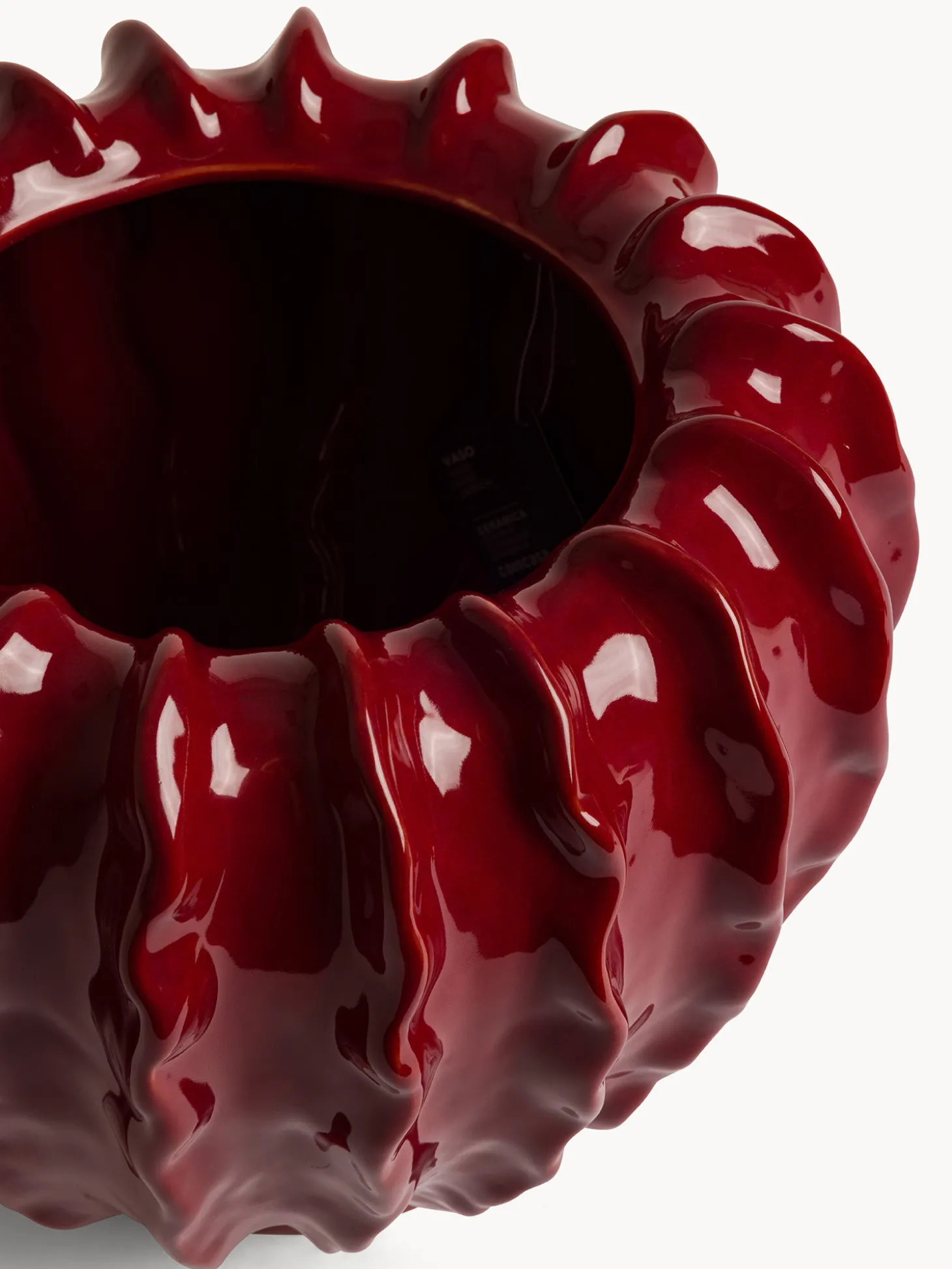 Vaso in ceramica smaltato