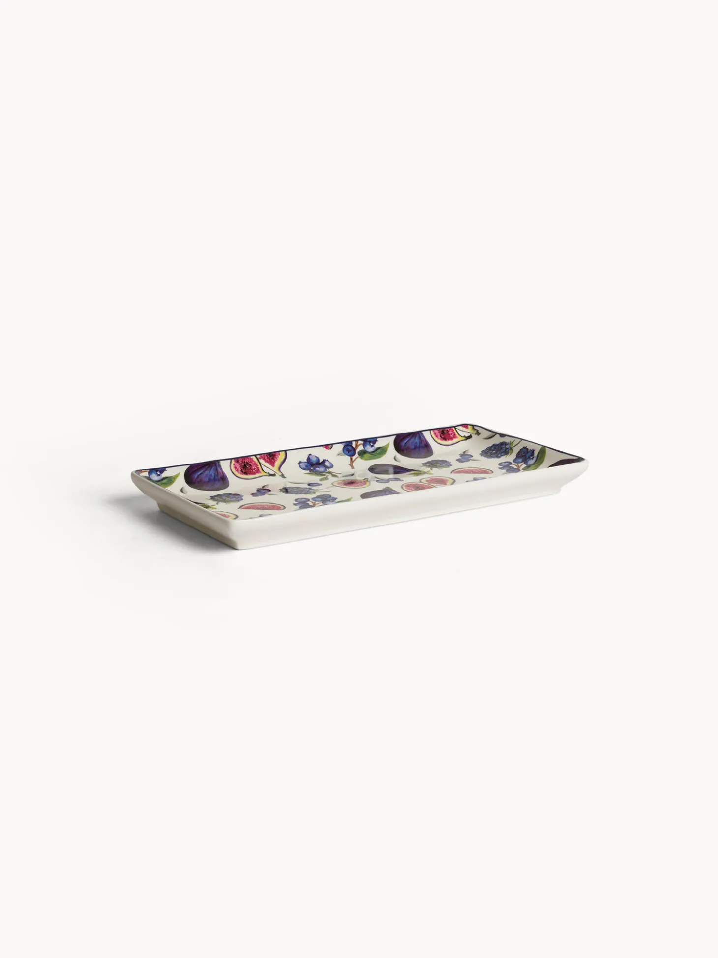 Vassoio new bone china motivo fichi