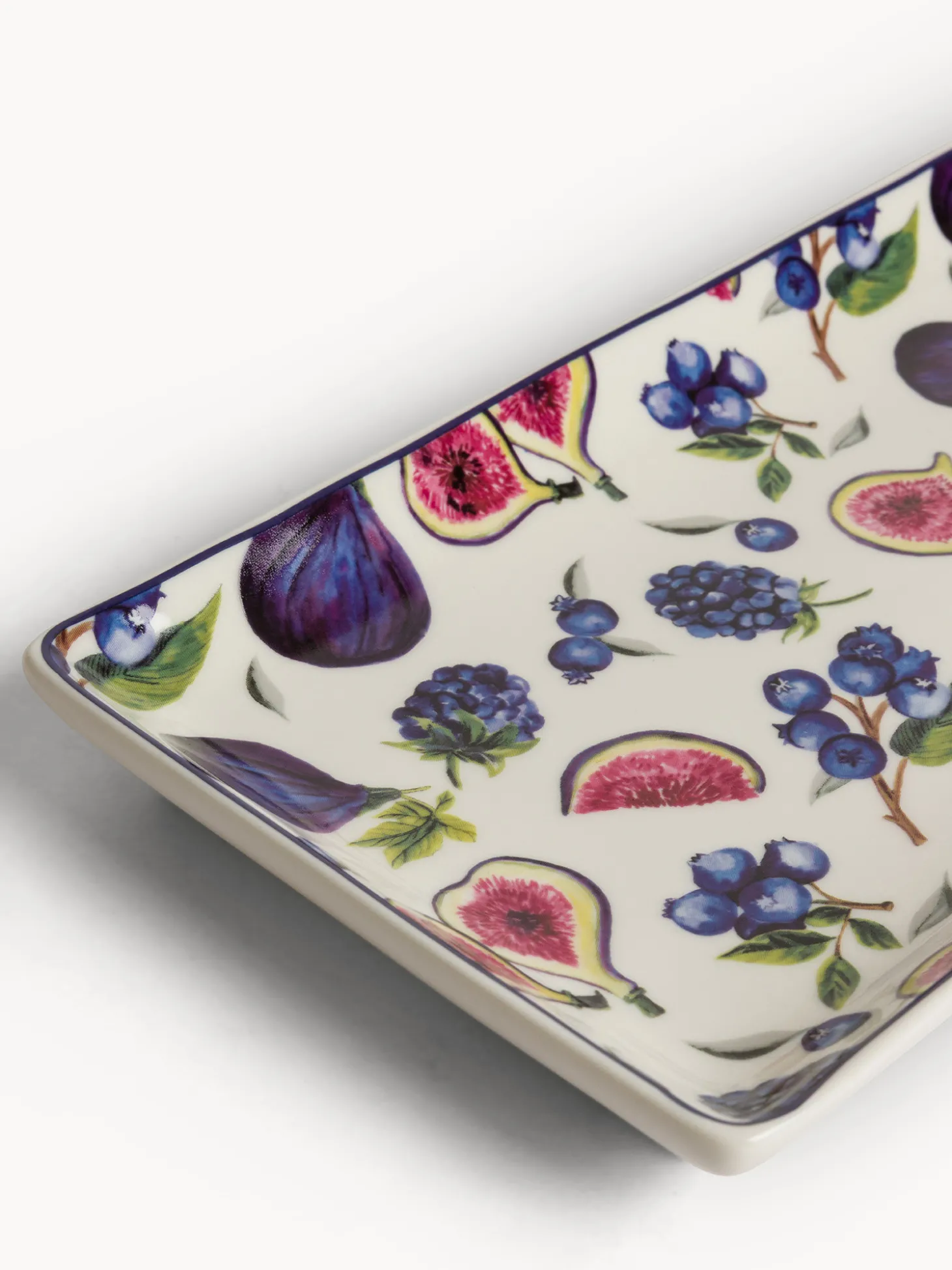 Vassoio new bone china motivo fichi