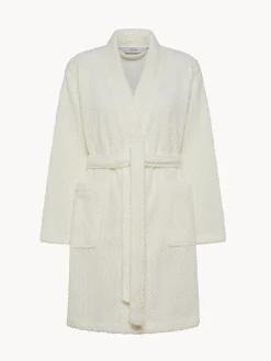 Vestaglia pile con scollo kimono