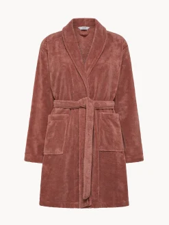 Vestaglia pile con scollo kimono